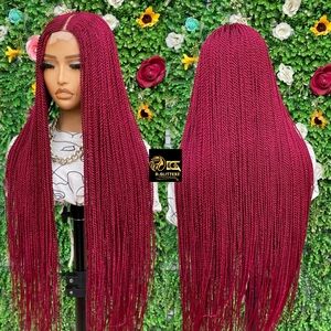 HALF CLOSURE BRAIDED WIG TWIST 33"